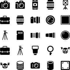 Minimal Vintage Photography and Videography Camera Line Art Vectors for Media Technology Film and Photography Design