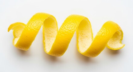Fresh Lemon Peel Spiral
