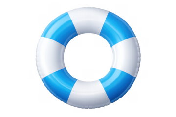 Lifebuoy floating, representing safety, rescue, and security, a water flotation device providing emergency aid