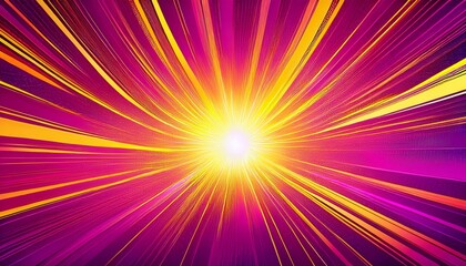 radiant magenta background with yellow burst