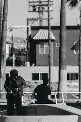 People having fun at the beach
