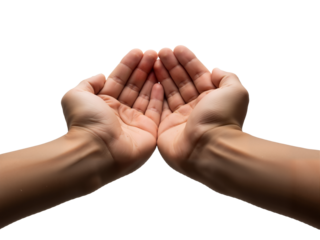 Hands of Grace: A Gentle Offering of Compassion and Quiet Intention in Floating Stillness