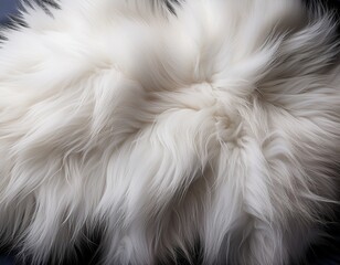 soft white fur texture creating a warm cozy feeling