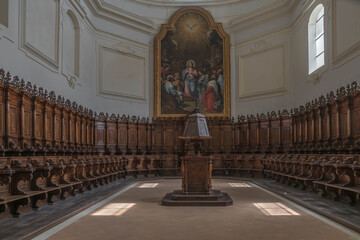 Chor der Abbazia Santo Spirito al Morrone in den Abruzzen