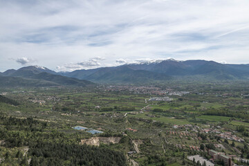 Fototapeta premium Panoramablick auf Sulmona, Abruzzen