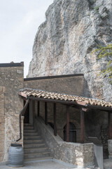 Detail der Einsiedelei Sant'Onofrio al Morrone in Sulmona, Abruzzen