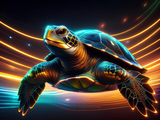 Illustration - Stylised Sea Turtle