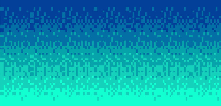 Pixel art background. Seamless background. Vector illustration of the sky.