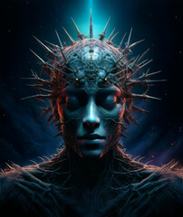 Illustration - Infinite sadness and depression as part of the human condition