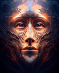 Illustration - The human psyche - the totality of the human mind