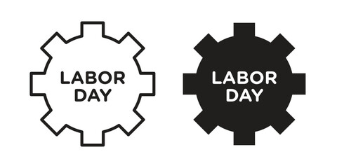 Labor day icons in trendy flat style. Icon design, logo, app, UI. Vector illustration