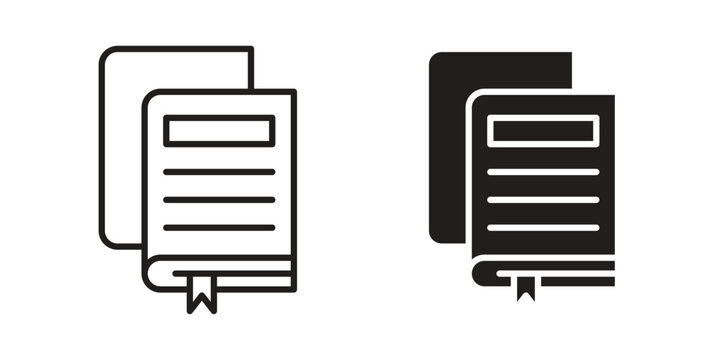 Reference data icons in trendy flat style. Icon design, logo, app, UI. Vector illustration