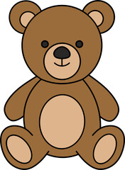 Kawaii Teddy Bear Illustration