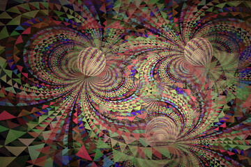 abstract fractal illustration for creative design.