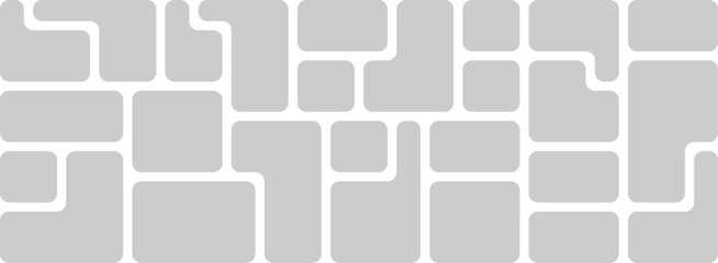 Soft rounded modular bento grid photo template for business presentation