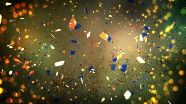 particles debris dispersed on slow motion loop background