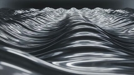 Mesmerizing abstract dark liquid waves flow smoothly across the surface creating a dynamic and reflective background texture with subtle metallic sheen and elegant undulations perfect for modern desi. - Powered by Adobe