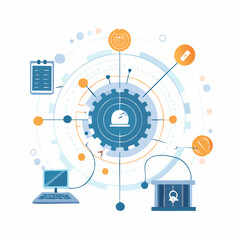 Centralized control system for industrial processes with digital integration