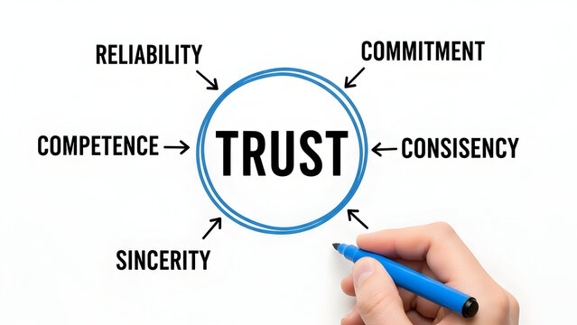 Building strong business relationships requires trust, reliability, commitment, consistency, sincerity and competence to build trust in your team.