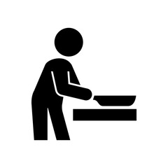 料理をしている人のアイコン