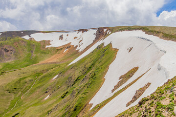 Sunny view of the beautiful landscape in Rocky Mountain National Park.