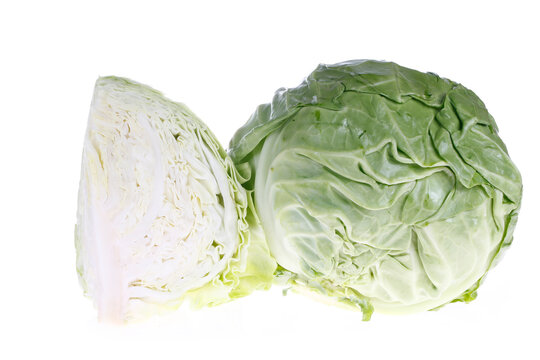 Cabbage patch on the white background