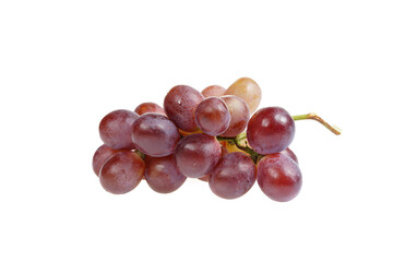 Grapes are very fresh on a white background.