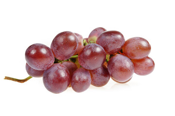 Grapes are very fresh on a white background.