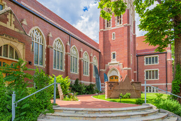 Summer sunny view of the famous All Souls Church Of Boulder near Pearl Street © Kit Leong