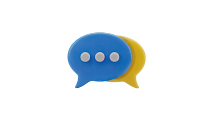 3D Chat Bubbles with Ellipsis