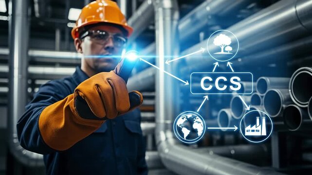 Engineer working with CCS technology, representing Industry and the concept of innovation.