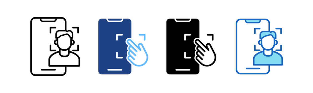Face Id multiple icon