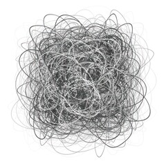 Abstract swirls graphic design on white background