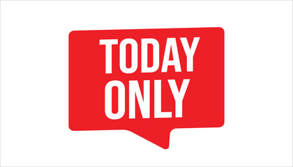 today only limited time urgent promotional banner