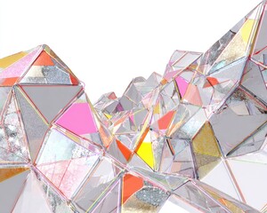 Abstract Geometric Polygonal Landscape