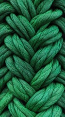 Intricate Green Woven Cord Pattern