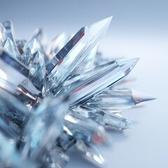 Closeup Of Sparkling Facet Crystals