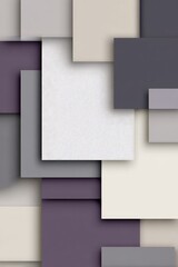 Abstract Geometric Design With Overlapping Squares And Colors