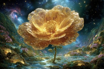 Golden Flower In Cosmic Landscape