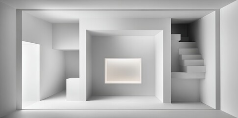 Simple Minimalist Interior Design With White Walls