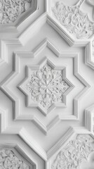 Elegant White Geometric Design