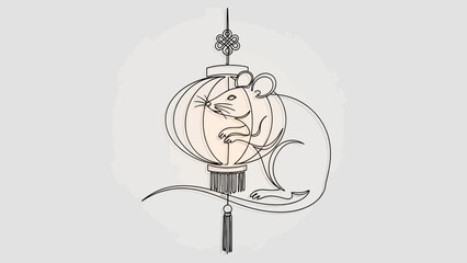 mouse in lantern, cute rodent inside