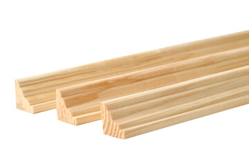 Decorative wooden molding pieces