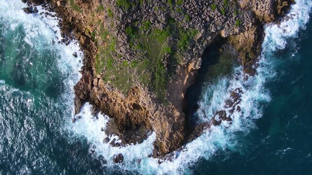 Ragged Point cape top view in historic village of Marley Vale, Saint Philip, Barbados. 