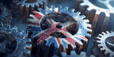 Industrial Identity in British Engineering, ai generated.