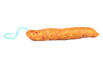 Thai pork sausage isolated on a white background