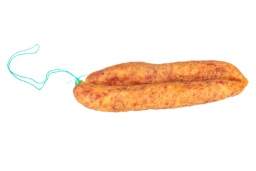 Thai pork sausage isolated on a white background
