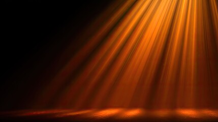 a dramatic perspective of light rays, possibly originating from a celestial body like the sun, which are captured as beams of light converging in the center