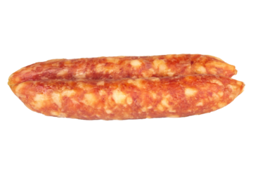 Thai pork sausage isolated on a white background