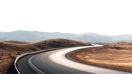a desert highway stretches into the distance under an overcast sky. the pavement appears wet, possibly from recent rainfall